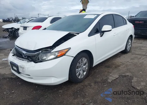 2012 Honda Civic Lx from USA, damaged, VIN 19XFB2F58CE375956